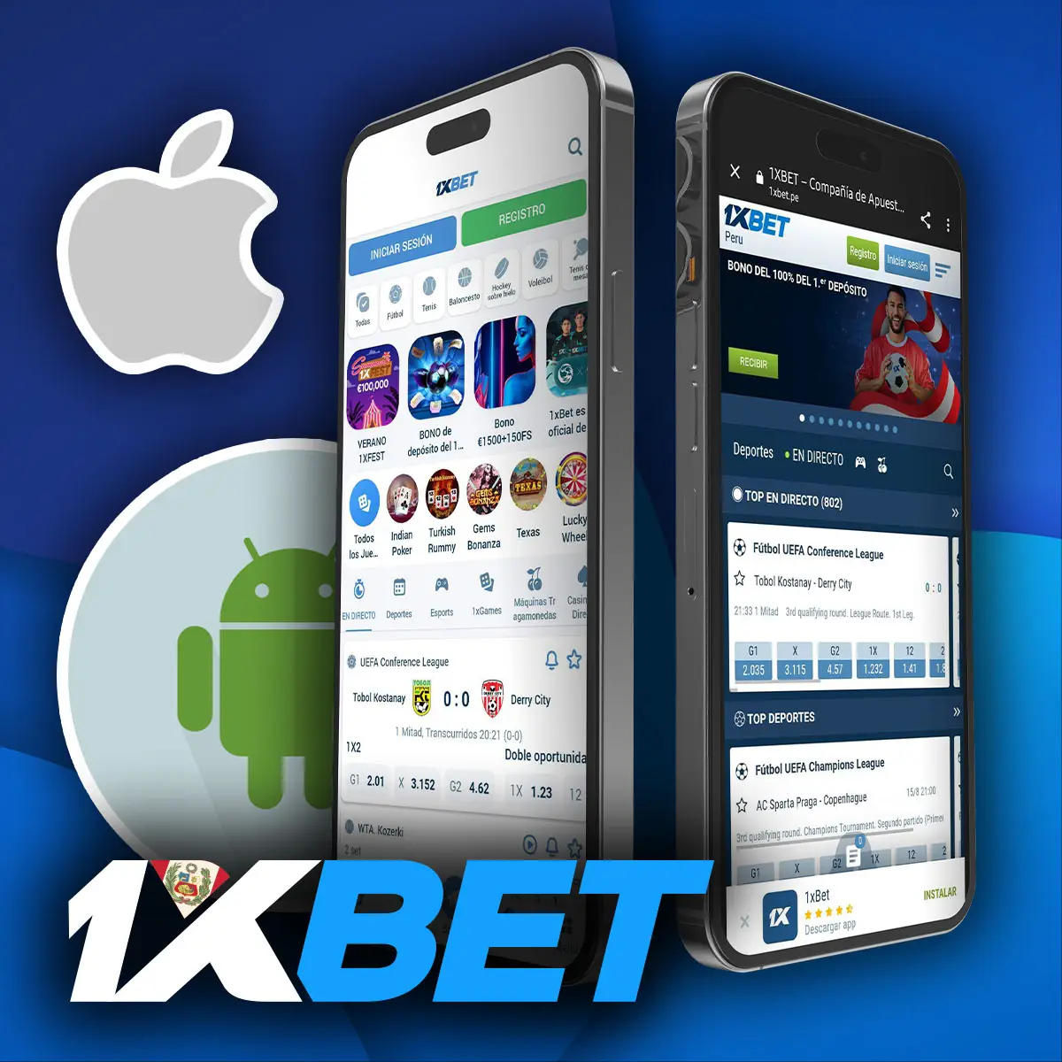 1xbet mejor app móvil de apuestas deportivas para android e ios en Peru