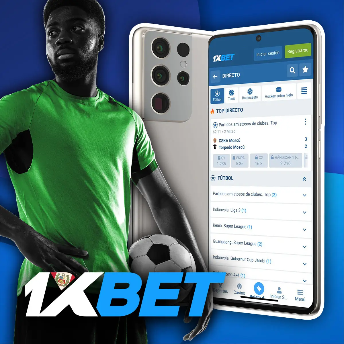 Ventajas de apostar a Futbol en la app móvil de 1xbet